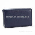 Navy Blue Leather credit card safe box